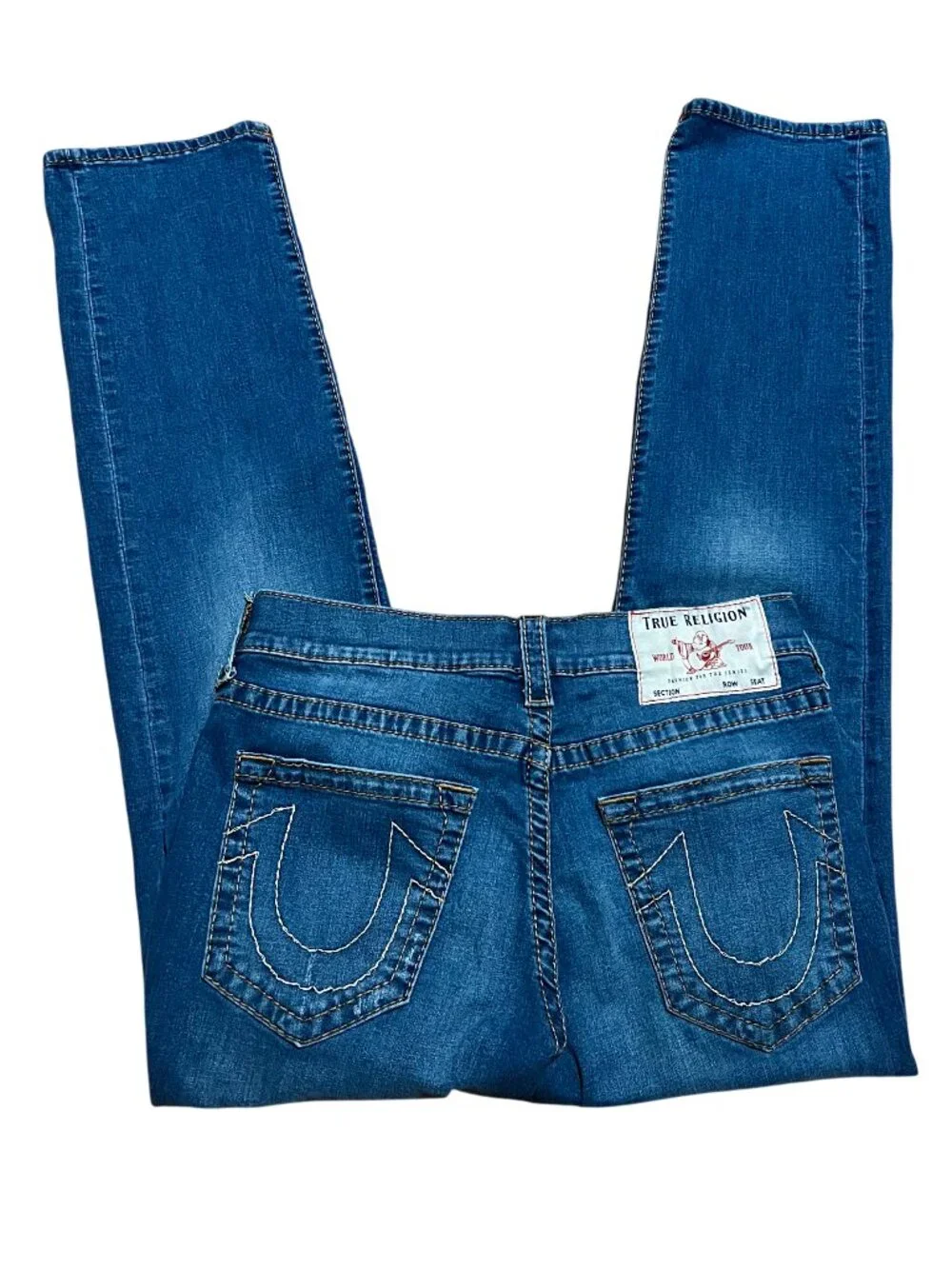 True Religion World Tour Geno Relaxed Slim Flit Distressed Denim Jeans, Men's 32